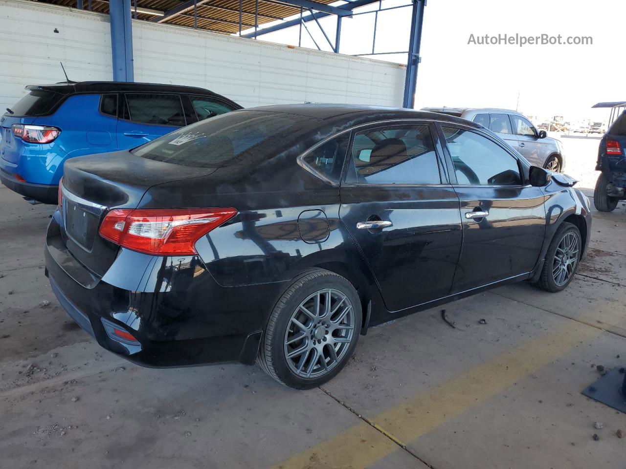 2016 Nissan Sentra S Black vin: 3N1AB7AP9GY211610