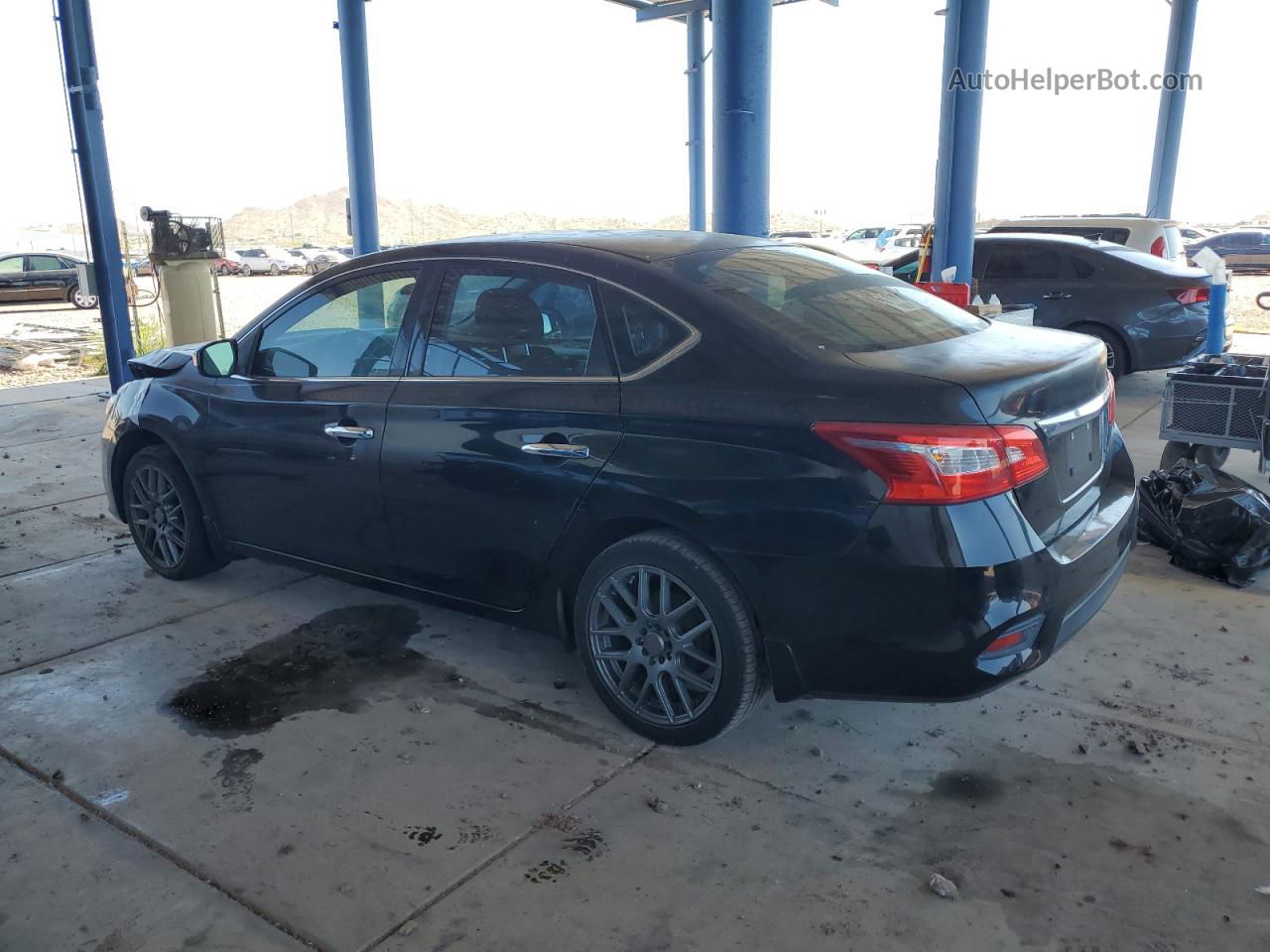 2016 Nissan Sentra S Черный vin: 3N1AB7AP9GY211610