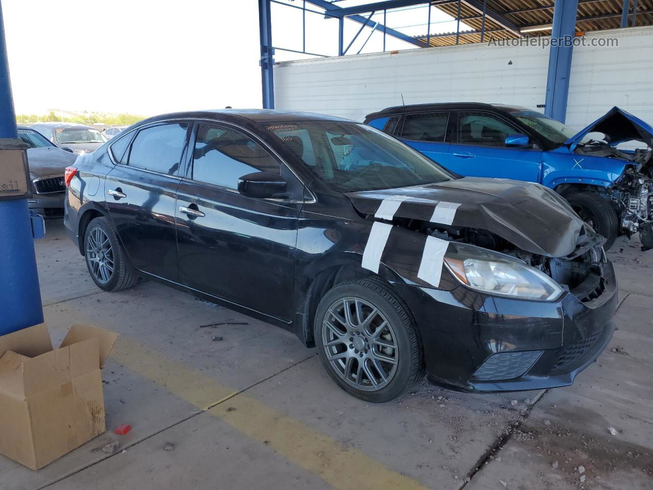 2016 Nissan Sentra S Black vin: 3N1AB7AP9GY211610