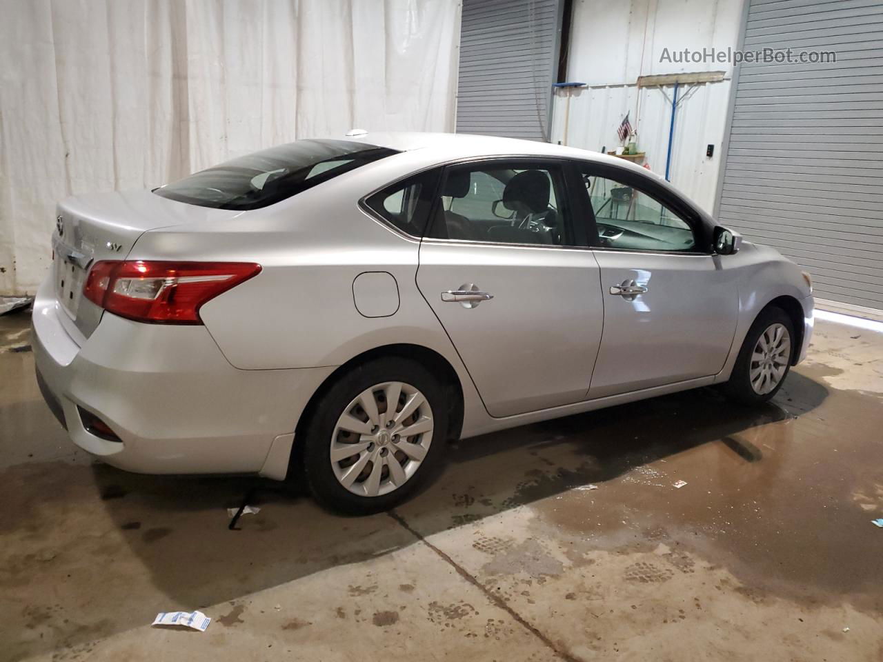 2016 Nissan Sentra S Silver vin: 3N1AB7AP9GY211669