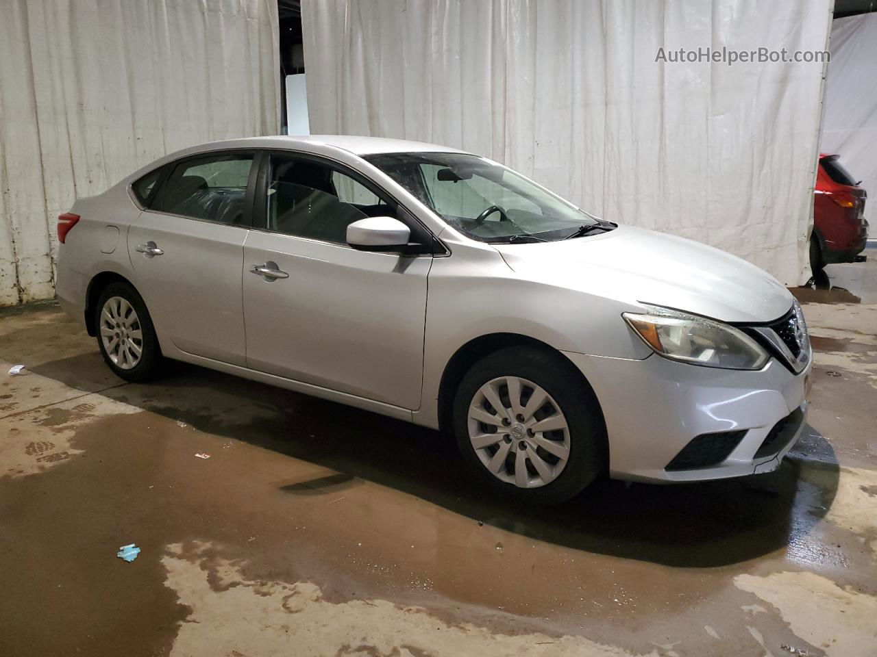 2016 Nissan Sentra S Серебряный vin: 3N1AB7AP9GY211669