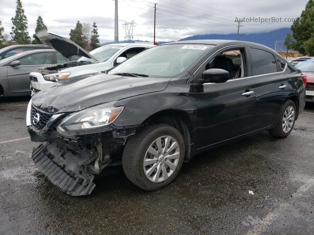 2016 Nissan Sentra S Black vin: 3N1AB7AP9GY212742