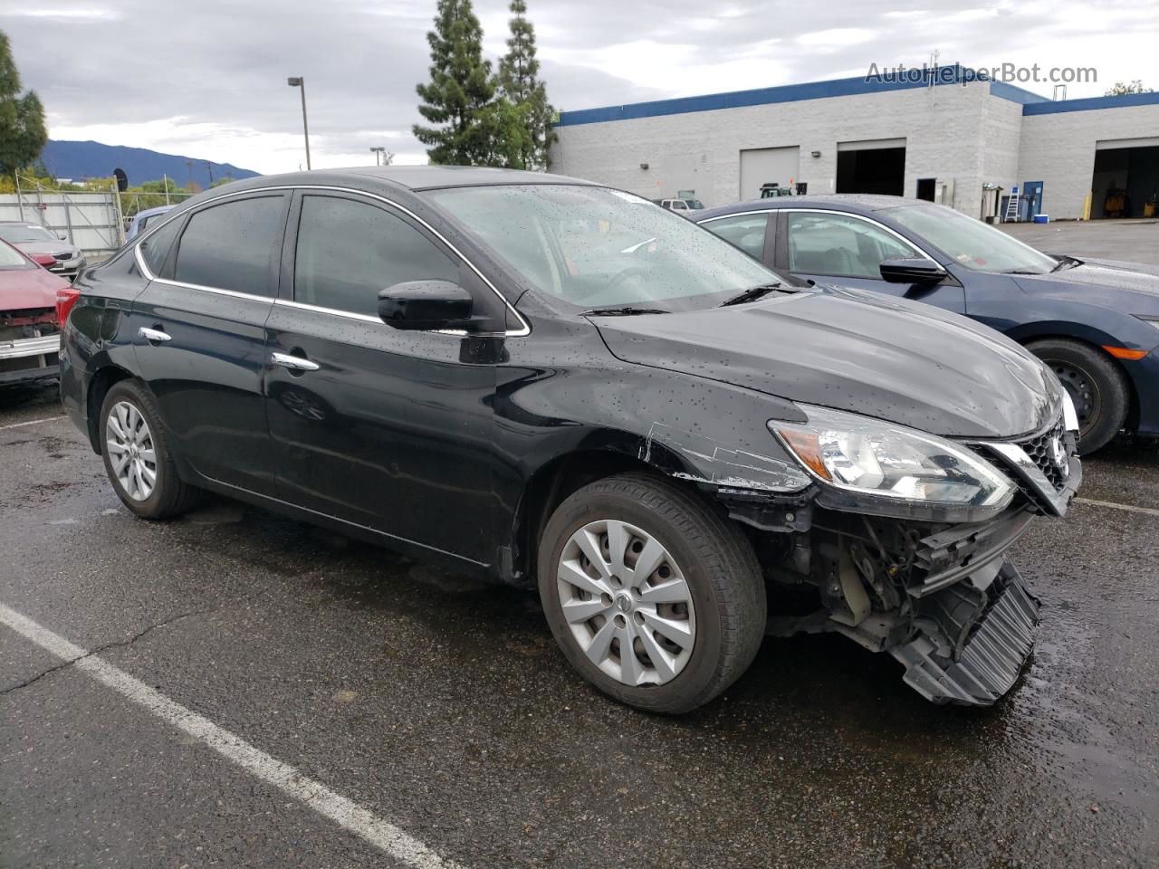 2016 Nissan Sentra S Black vin: 3N1AB7AP9GY212742