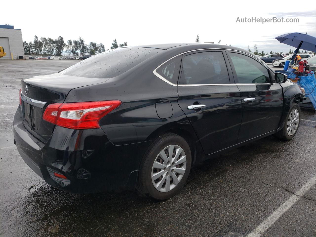 2016 Nissan Sentra S Black vin: 3N1AB7AP9GY212742