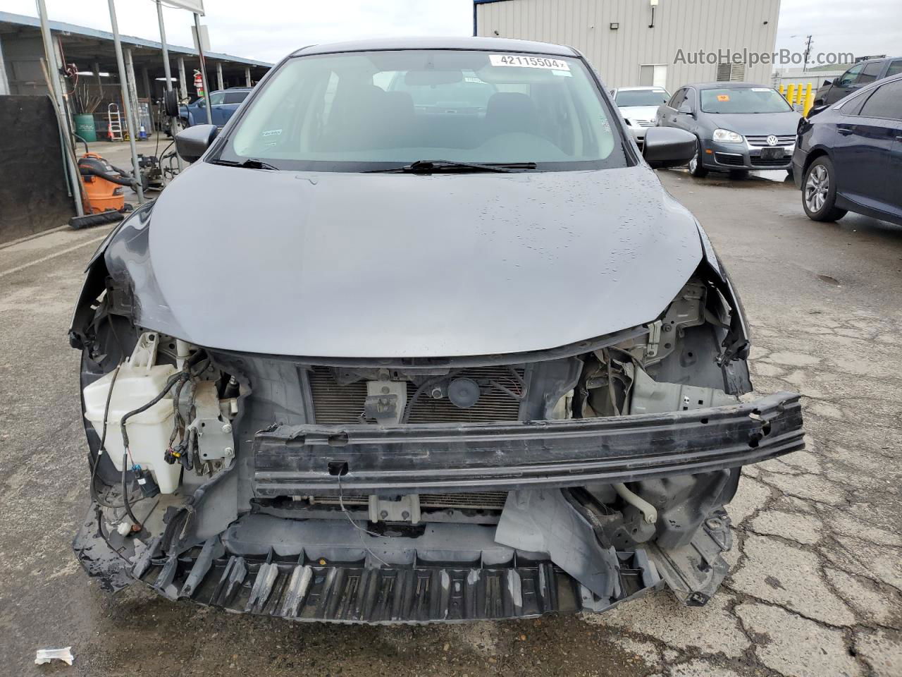 2016 Nissan Sentra S Gray vin: 3N1AB7AP9GY246597