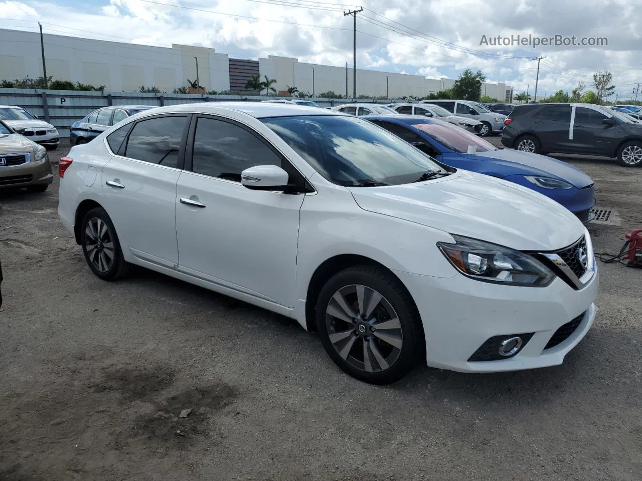 2016 Nissan Sentra S White vin: 3N1AB7AP9GY251086