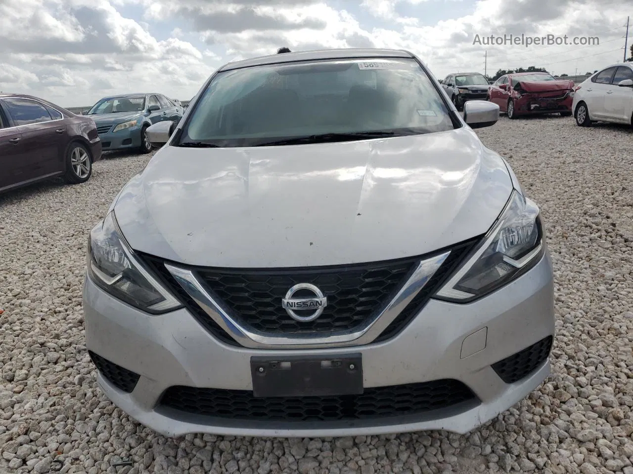 2016 Nissan Sentra S Серебряный vin: 3N1AB7AP9GY255526