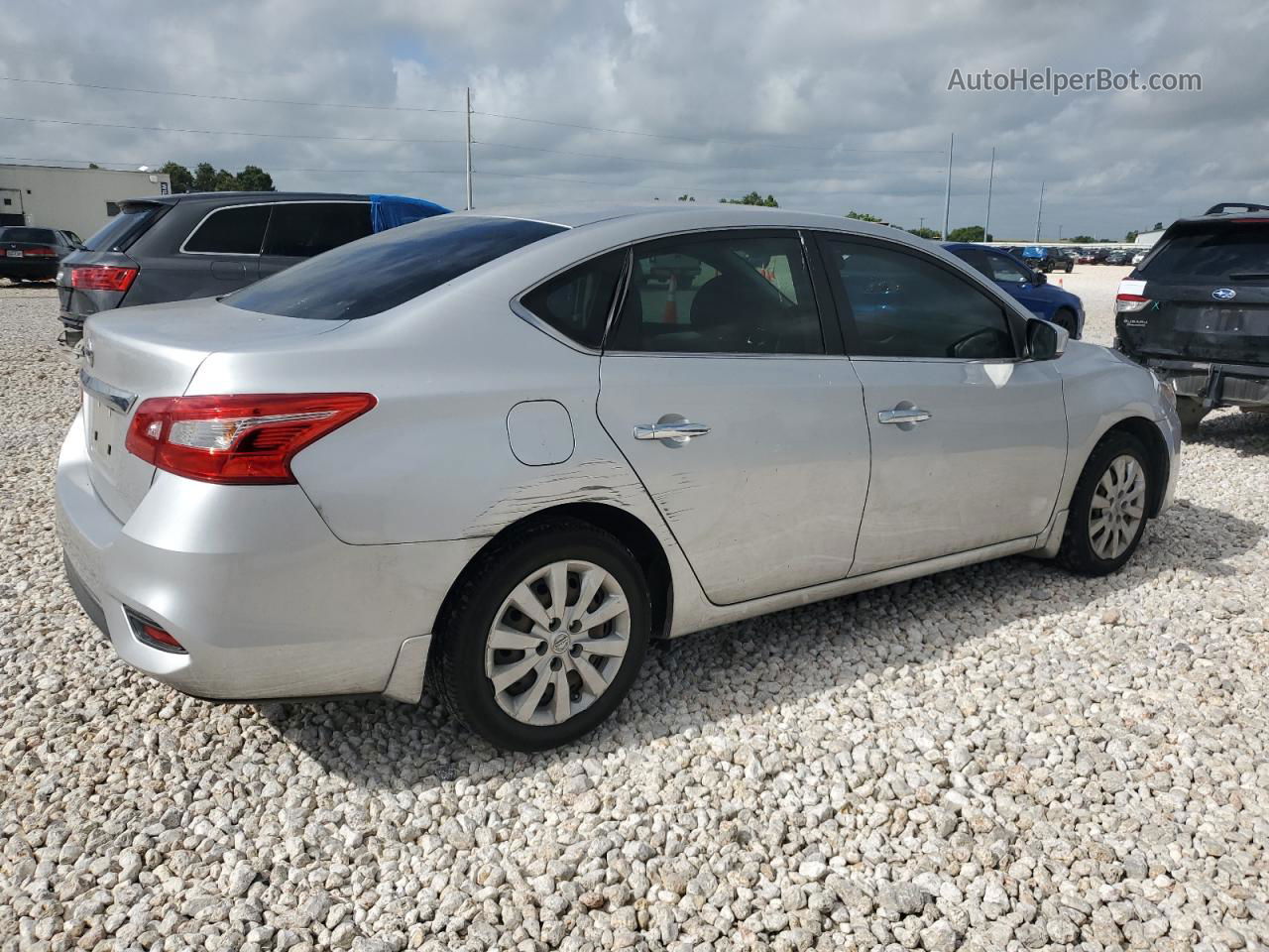 2016 Nissan Sentra S Silver vin: 3N1AB7AP9GY255526