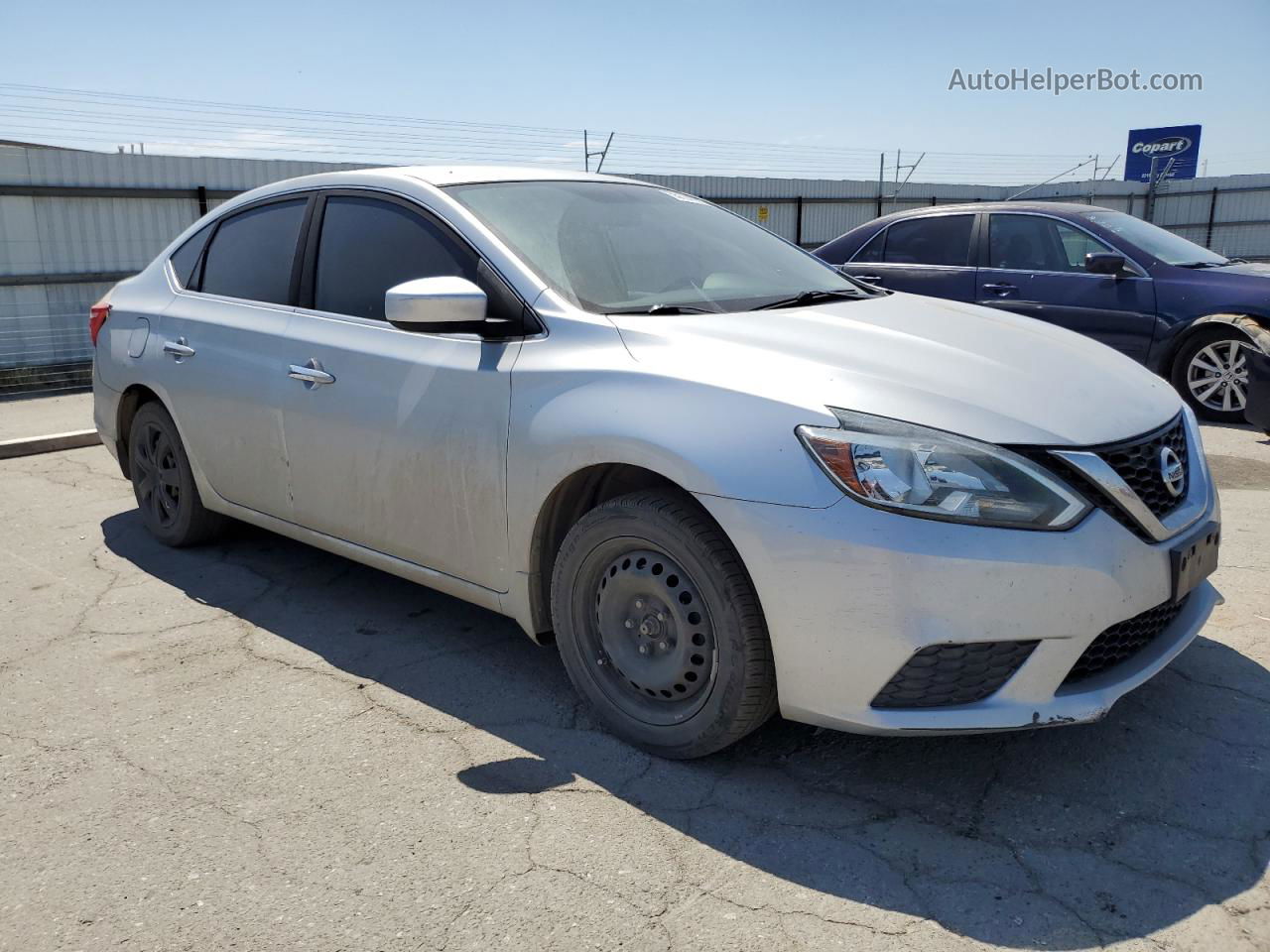 2016 Nissan Sentra S Серебряный vin: 3N1AB7AP9GY286324