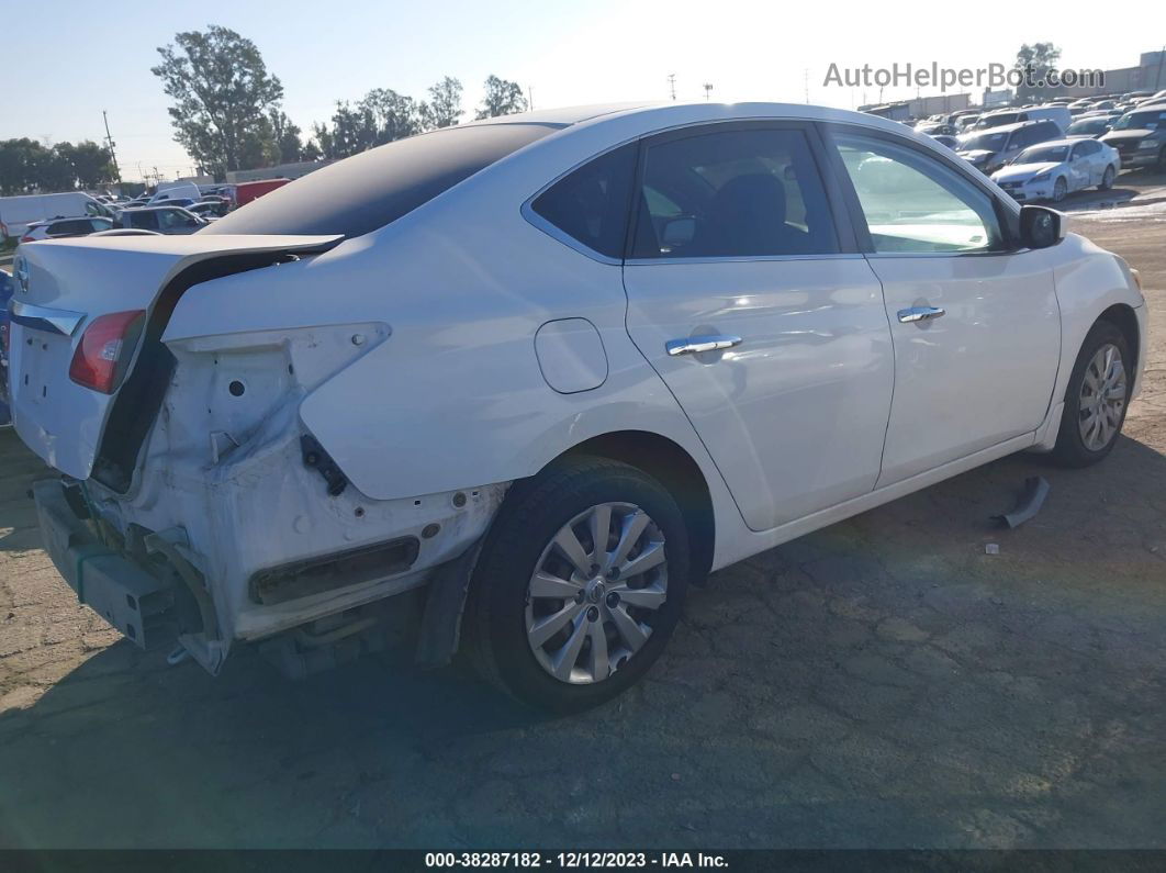 2016 Nissan Sentra S White vin: 3N1AB7AP9GY289854