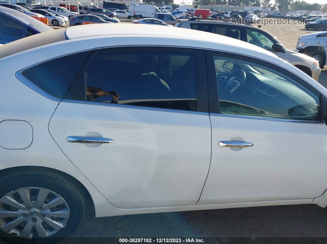 2016 Nissan Sentra S White vin: 3N1AB7AP9GY289854