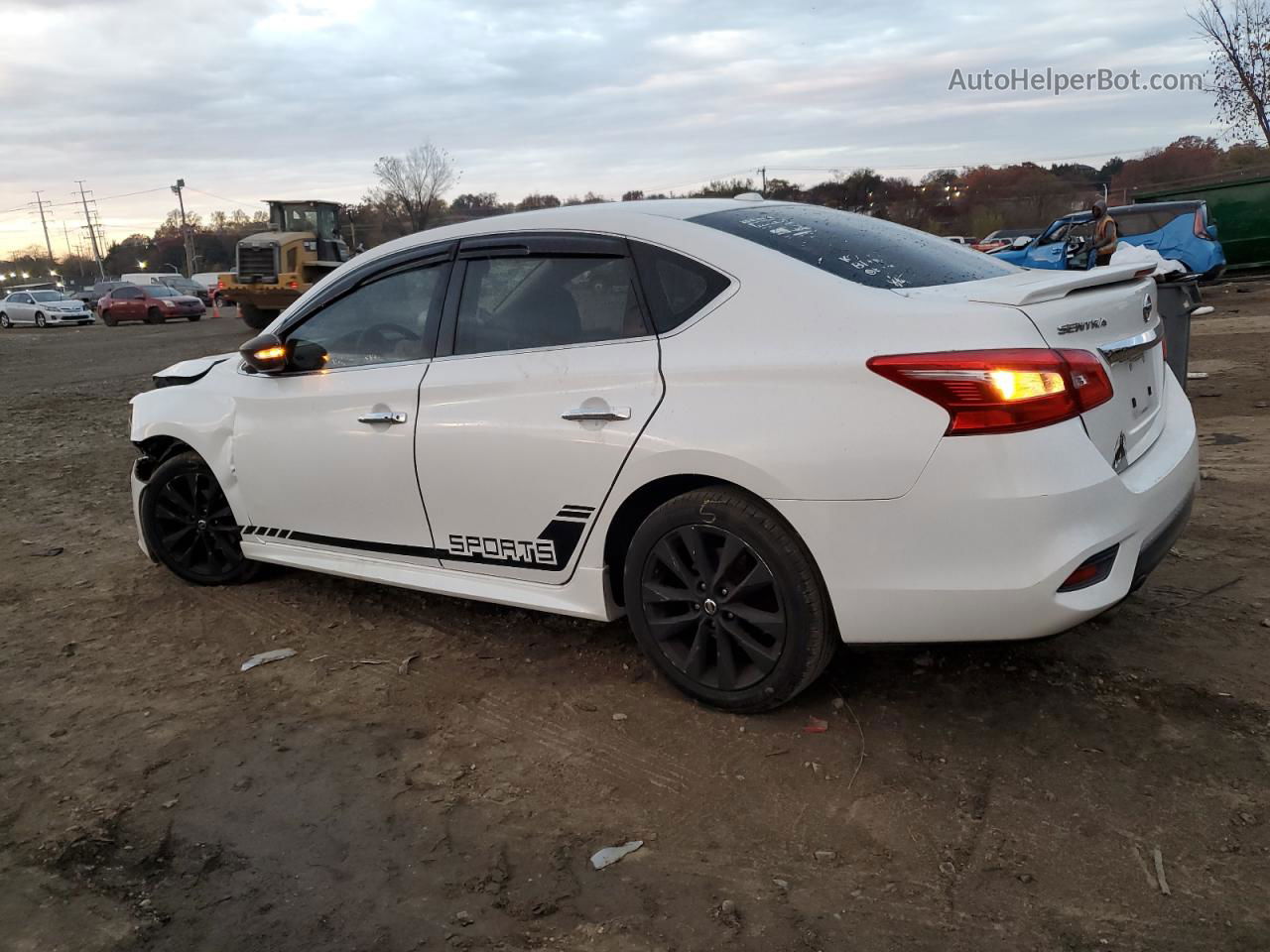 2016 Nissan Sentra S White vin: 3N1AB7AP9GY309648