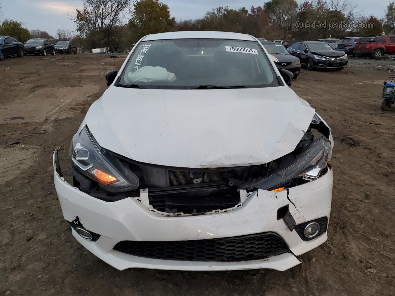 2016 Nissan Sentra S White vin: 3N1AB7AP9GY309648