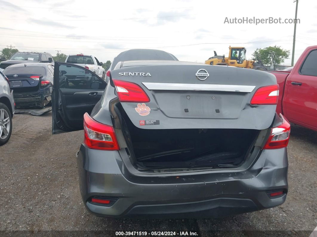 2016 Nissan Sentra S Gray vin: 3N1AB7AP9GY336865