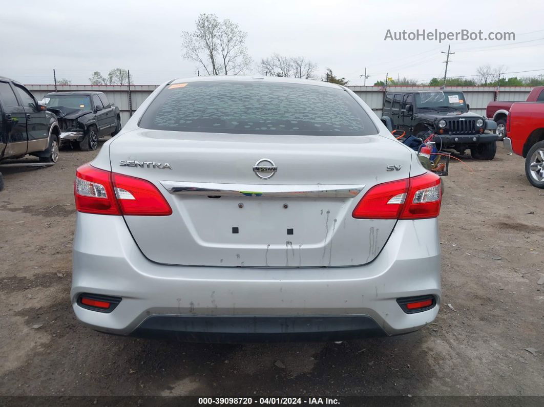 2018 Nissan Sentra Sv Silver vin: 3N1AB7AP9JL624549