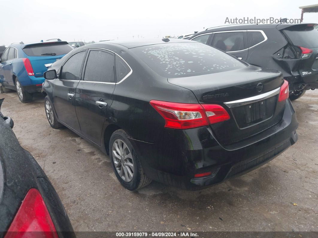 2018 Nissan Sentra Sv Black vin: 3N1AB7AP9JL644090