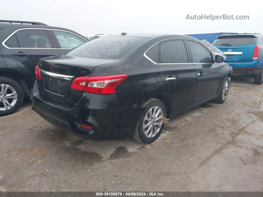 2018 Nissan Sentra Sv Черный vin: 3N1AB7AP9JL644090