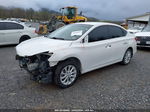 2018 Nissan Sentra Sv White vin: 3N1AB7AP9JL647359