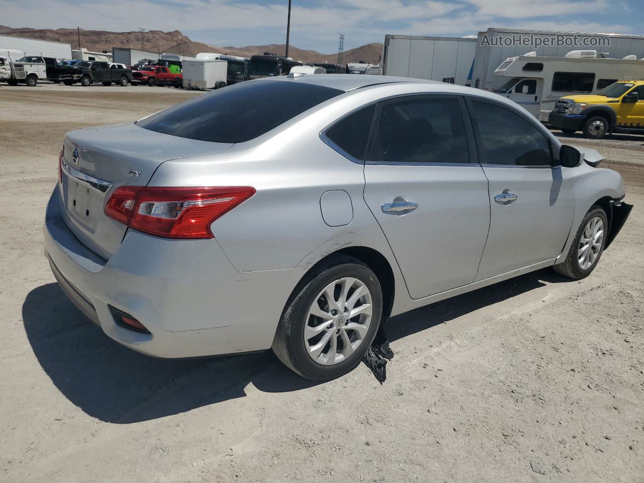 2018 Nissan Sentra S Silver vin: 3N1AB7AP9JL657146