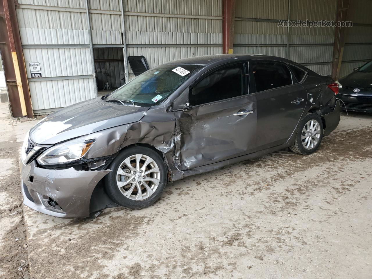 2018 Nissan Sentra S Charcoal vin: 3N1AB7AP9JY202882