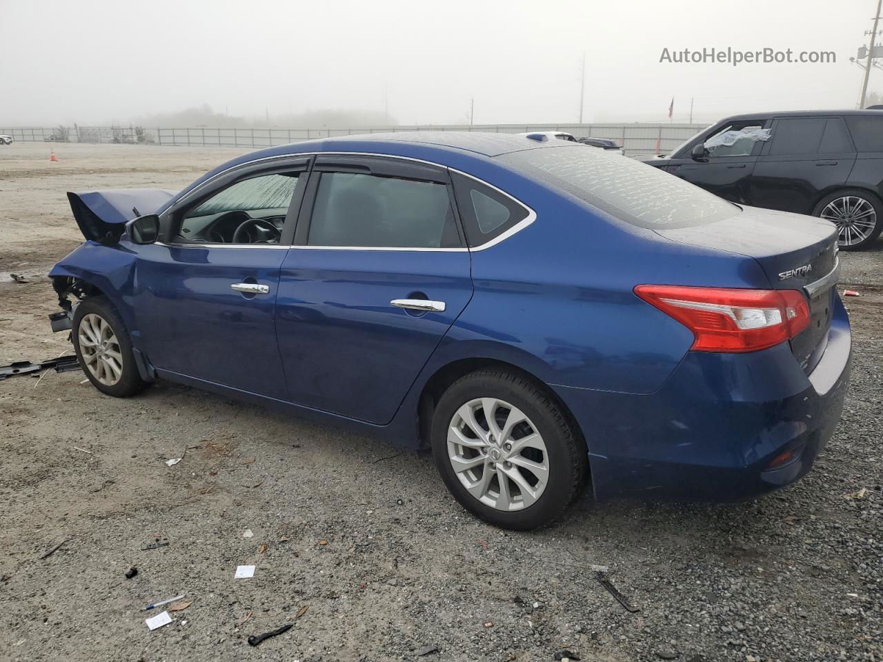 2018 Nissan Sentra S Синий vin: 3N1AB7AP9JY203644