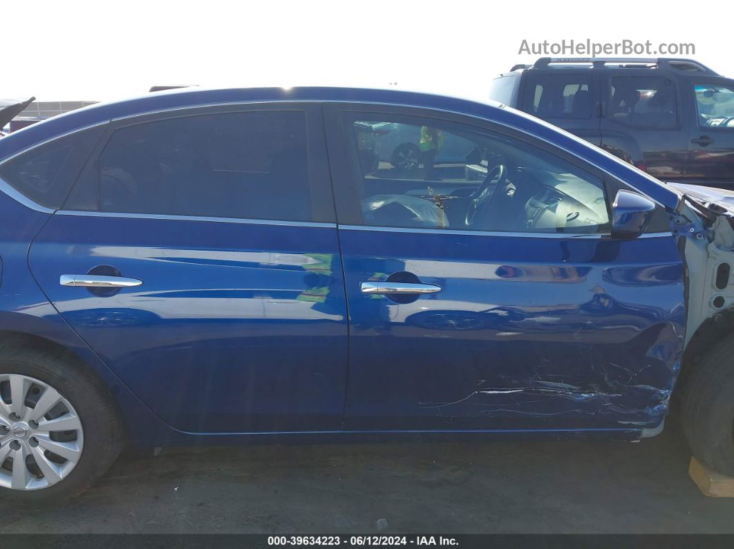 2018 Nissan Sentra S Dark Blue vin: 3N1AB7AP9JY212411