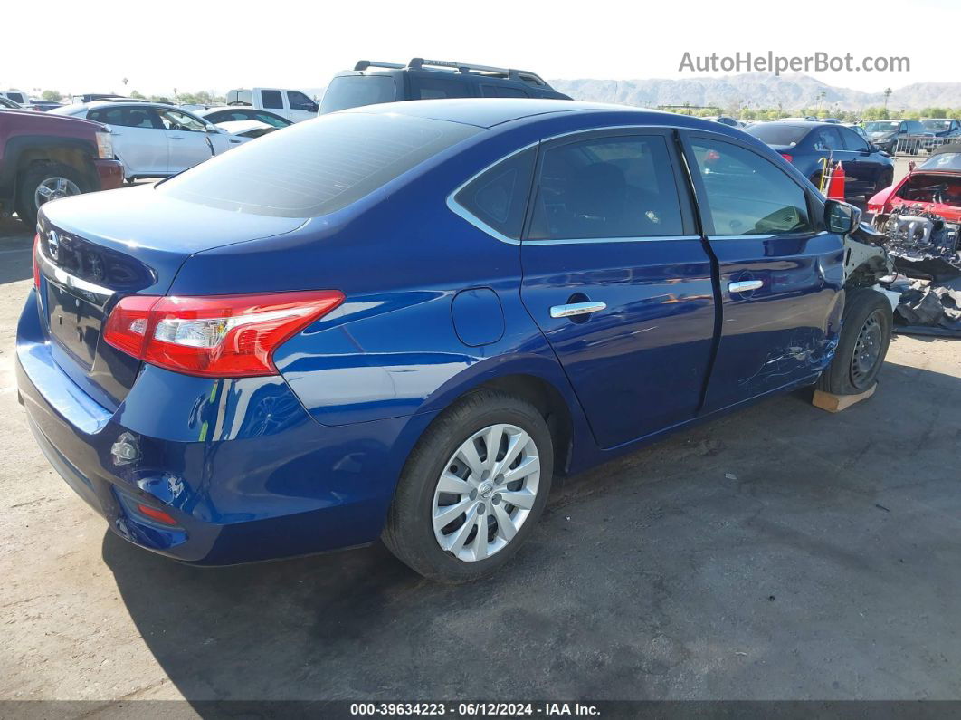 2018 Nissan Sentra S Dark Blue vin: 3N1AB7AP9JY212411