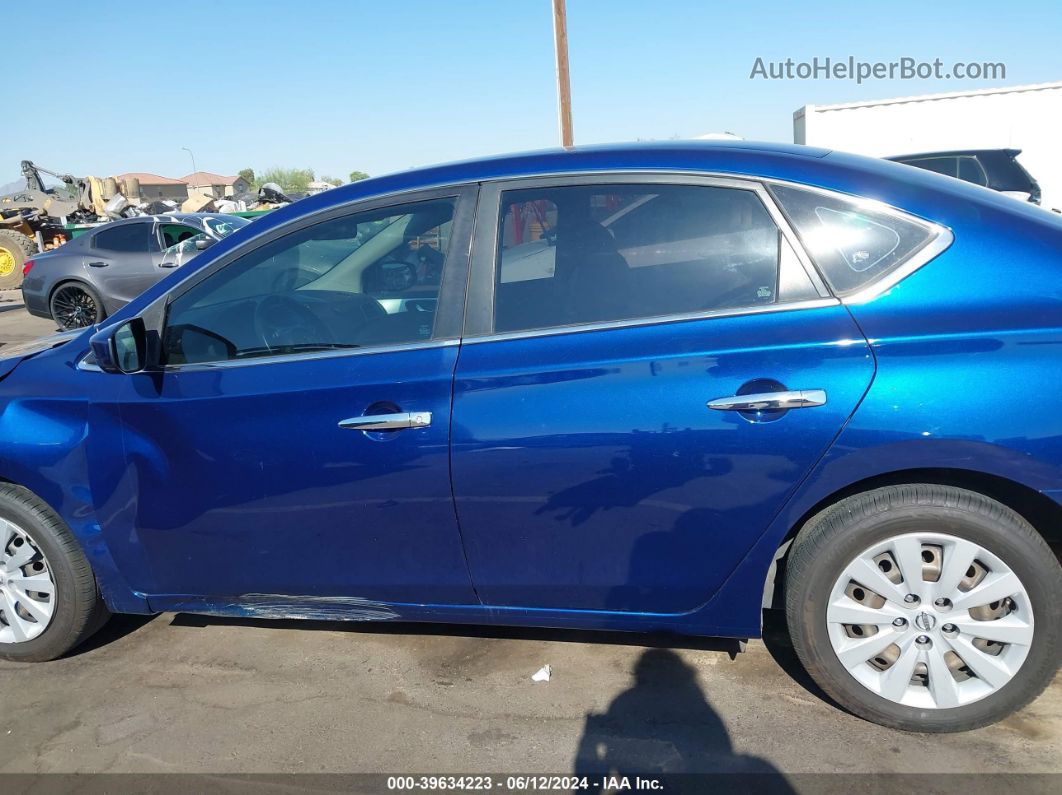 2018 Nissan Sentra S Dark Blue vin: 3N1AB7AP9JY212411