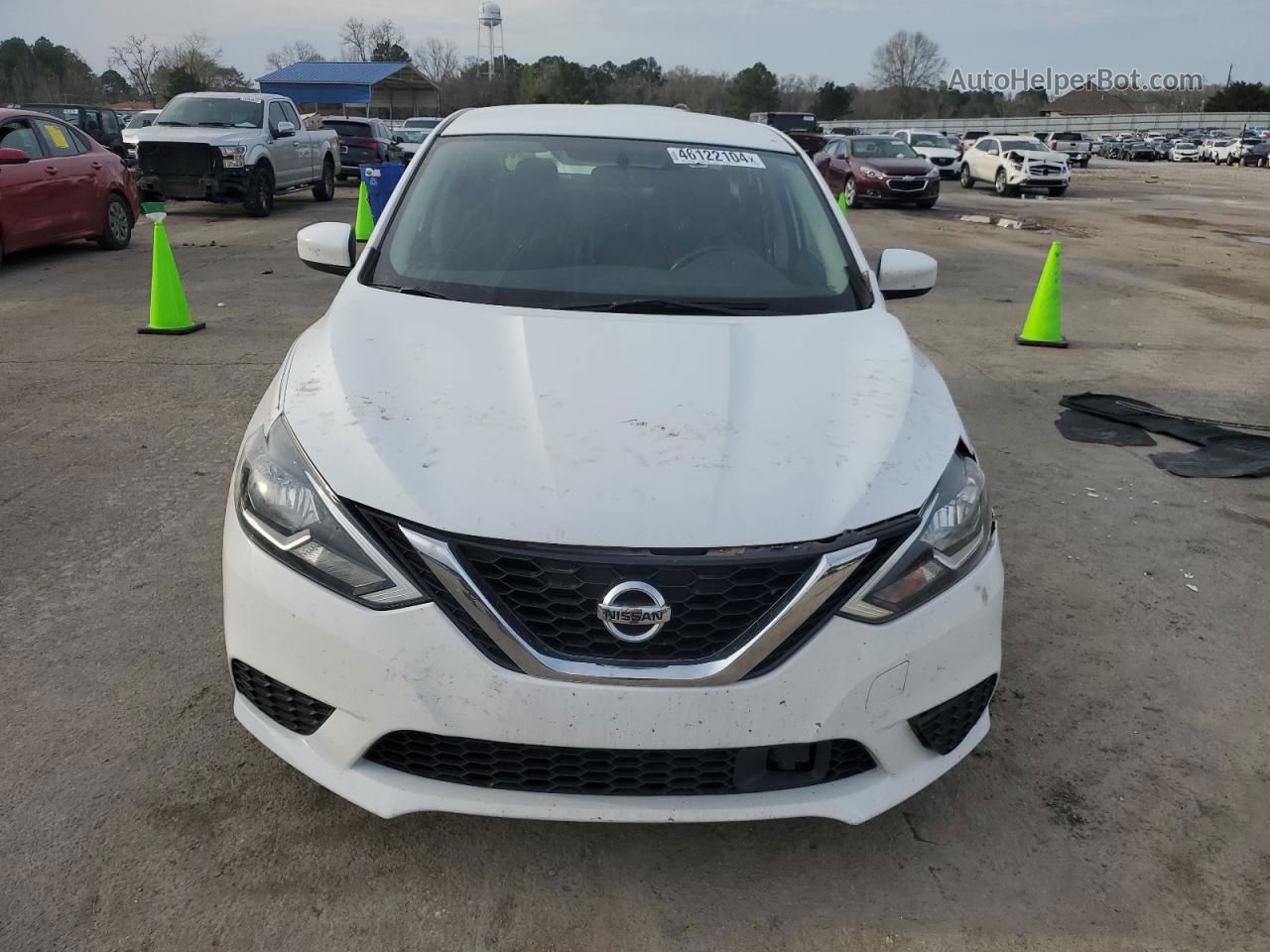 2018 Nissan Sentra S Белый vin: 3N1AB7AP9JY213221