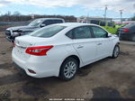 2018 Nissan Sentra Sv White vin: 3N1AB7AP9JY218550