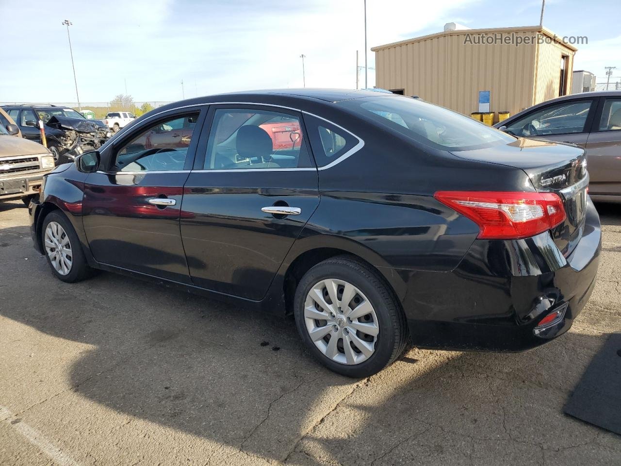 2018 Nissan Sentra S Black vin: 3N1AB7AP9JY222307