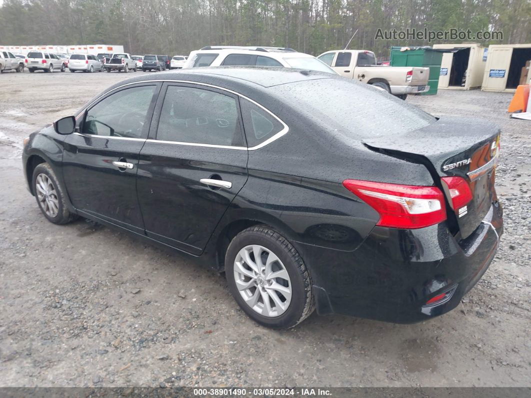 2018 Nissan Sentra Sv Черный vin: 3N1AB7AP9JY223814