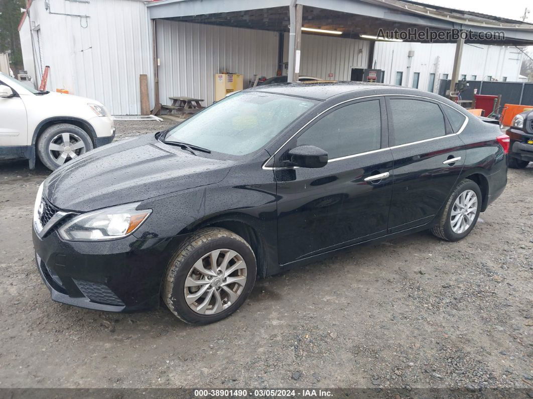 2018 Nissan Sentra Sv Black vin: 3N1AB7AP9JY223814