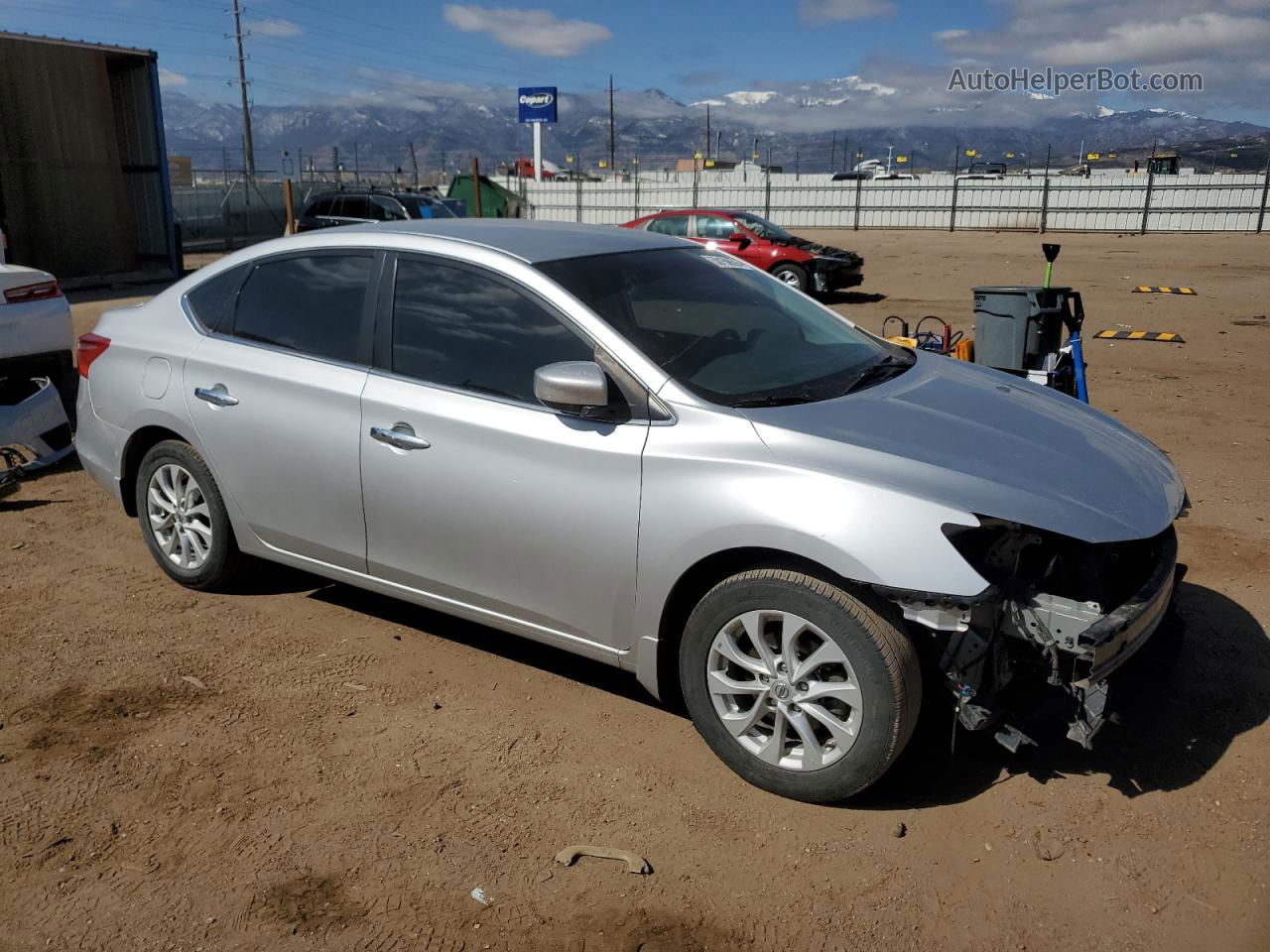 2018 Nissan Sentra S Gray vin: 3N1AB7AP9JY227734