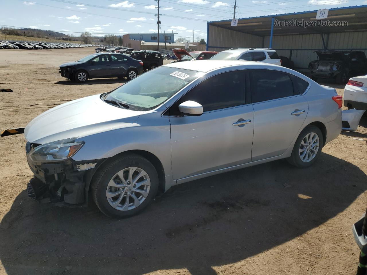 2018 Nissan Sentra S Gray vin: 3N1AB7AP9JY227734