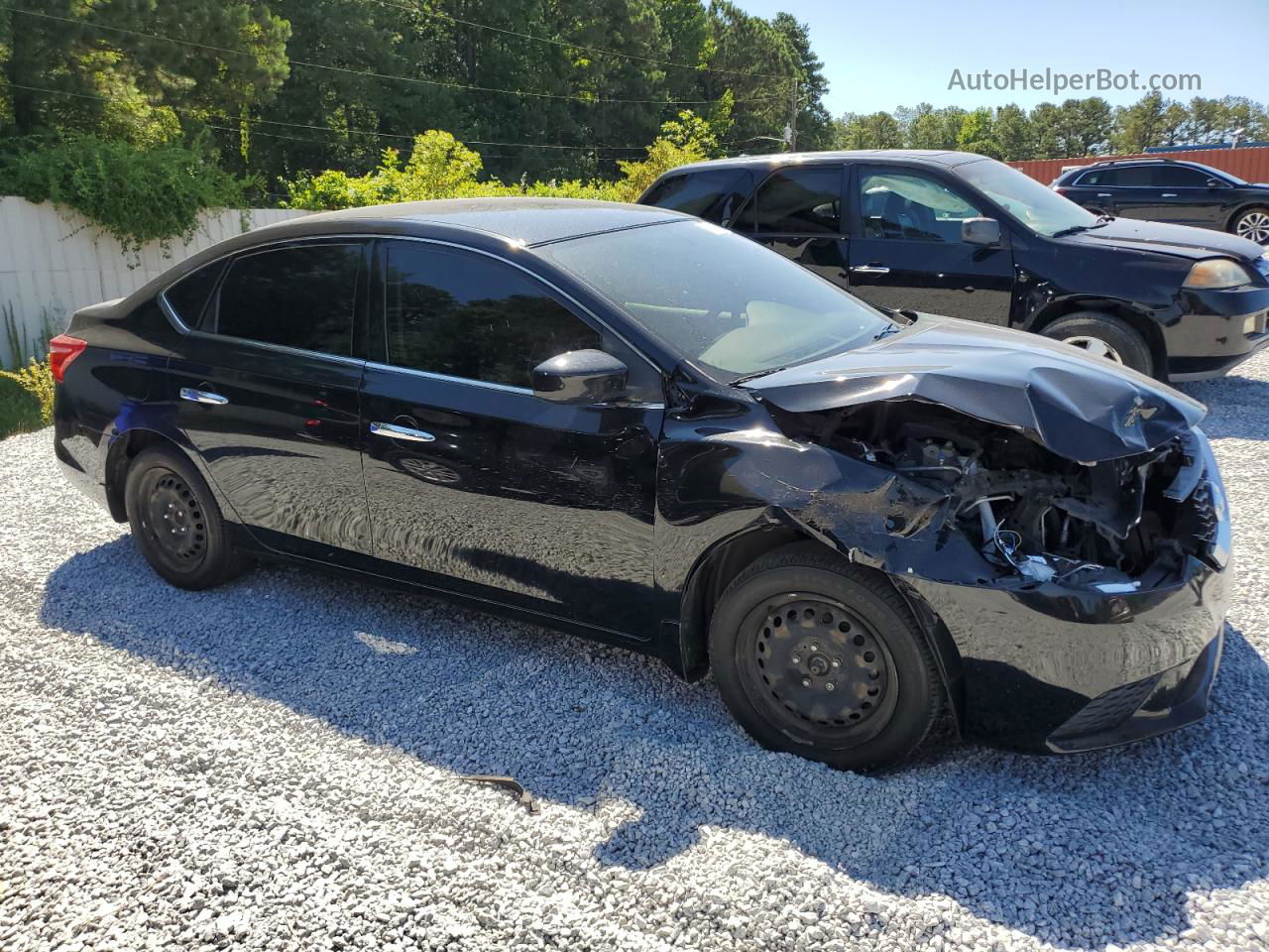 2018 Nissan Sentra S Черный vin: 3N1AB7AP9JY230293