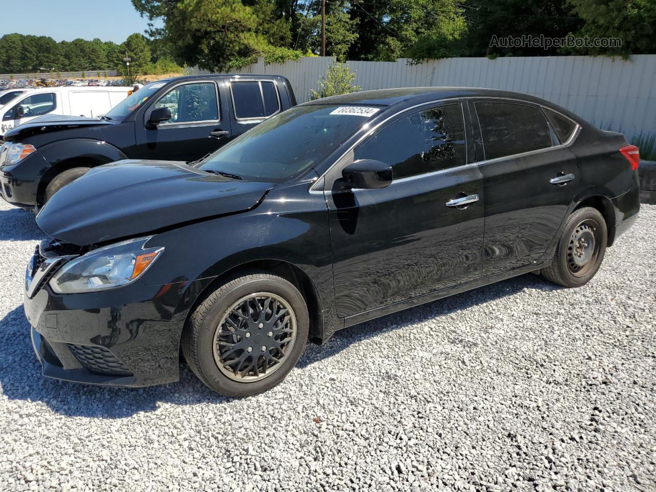 2018 Nissan Sentra S Черный vin: 3N1AB7AP9JY230293