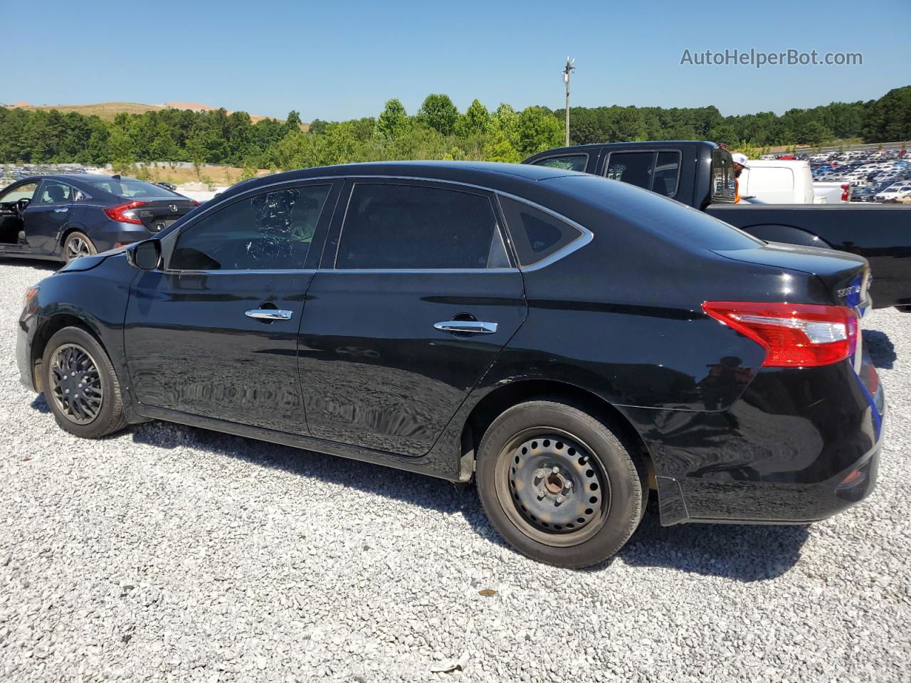 2018 Nissan Sentra S Black vin: 3N1AB7AP9JY230293