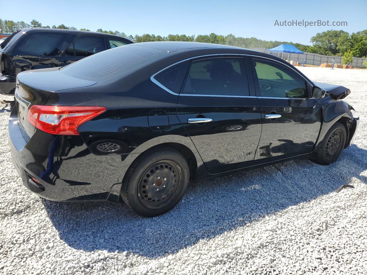 2018 Nissan Sentra S Черный vin: 3N1AB7AP9JY230293