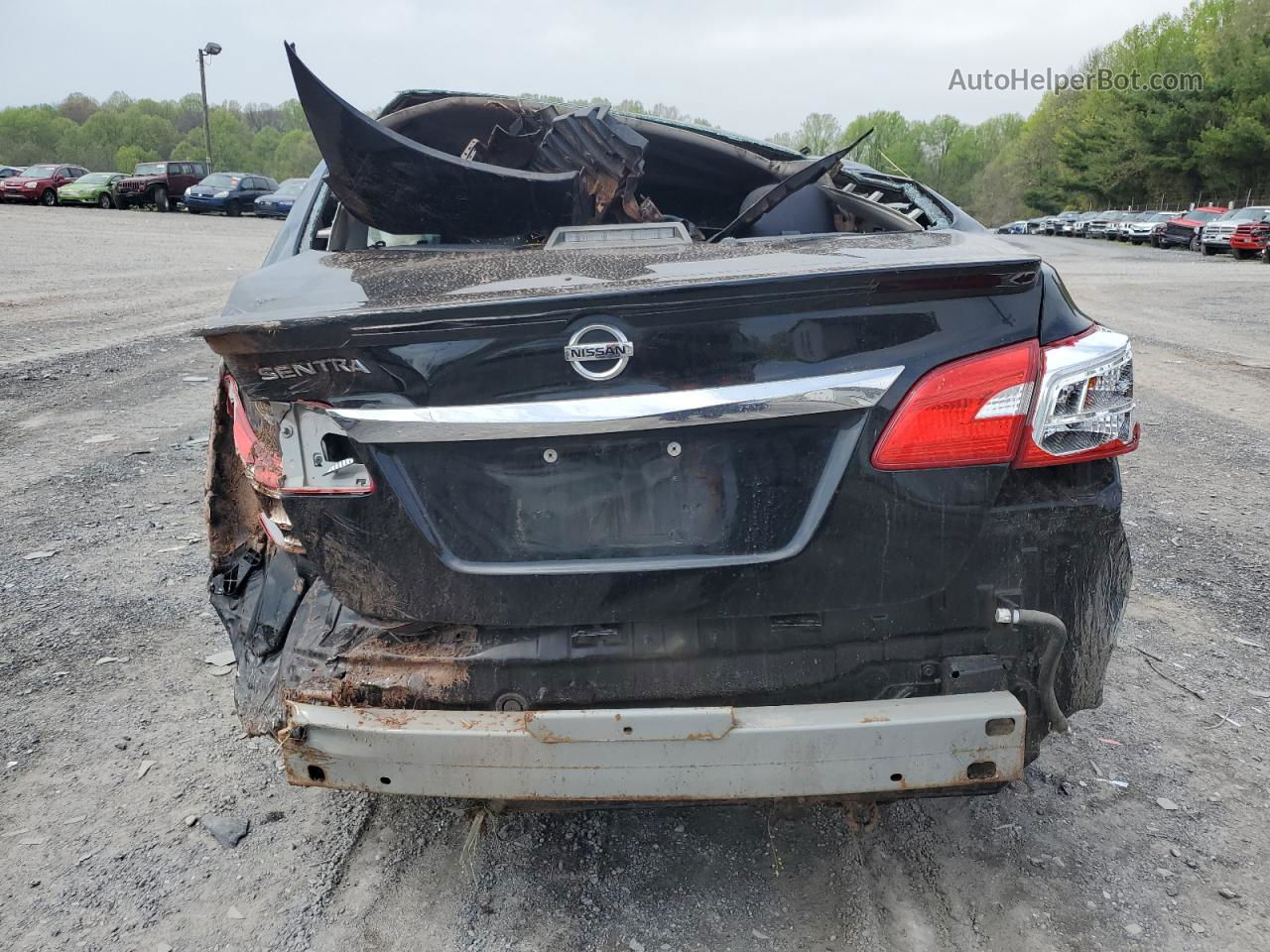 2018 Nissan Sentra S Черный vin: 3N1AB7AP9JY230990