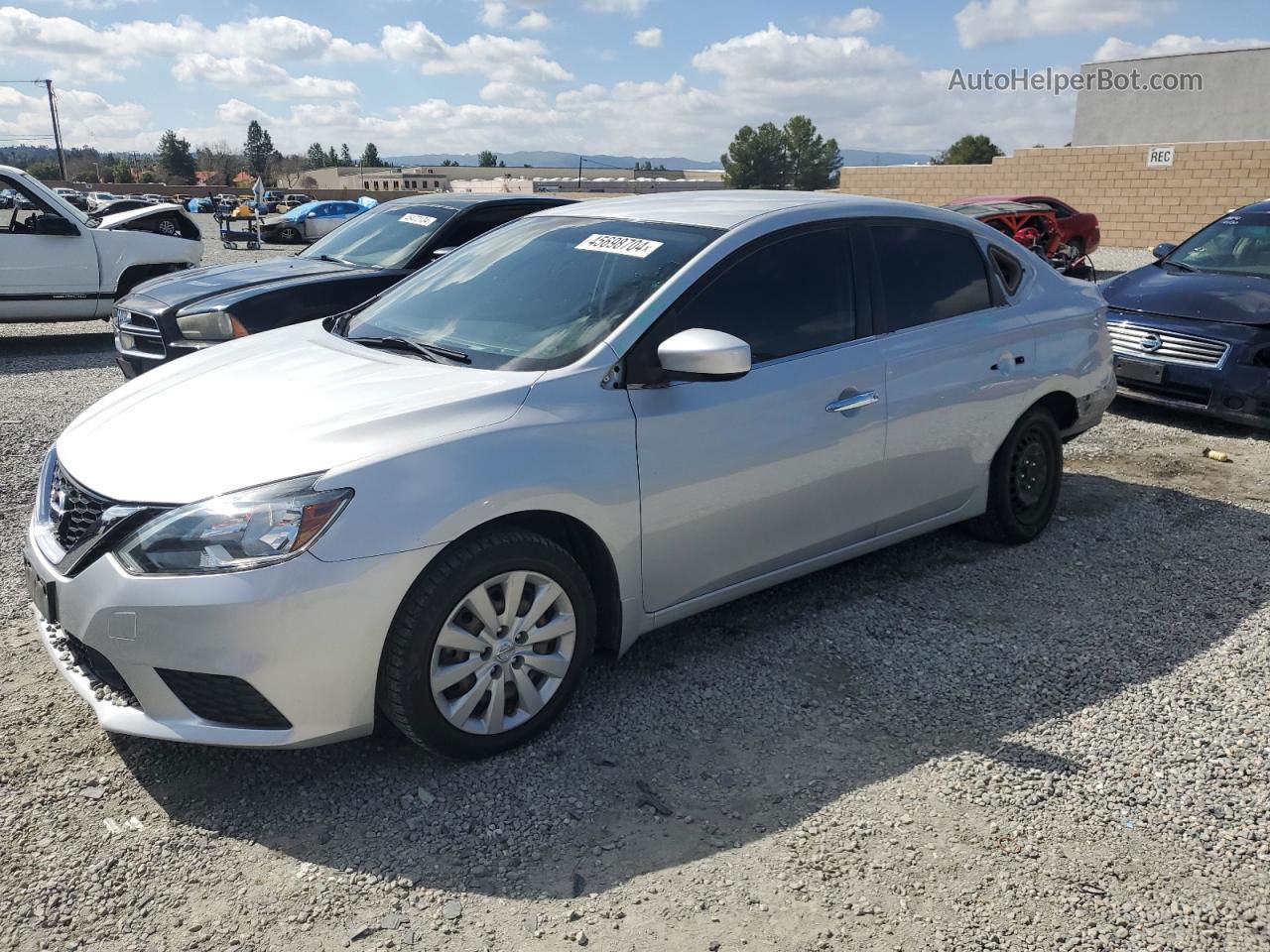 2018 Nissan Sentra S Silver vin: 3N1AB7AP9JY236174