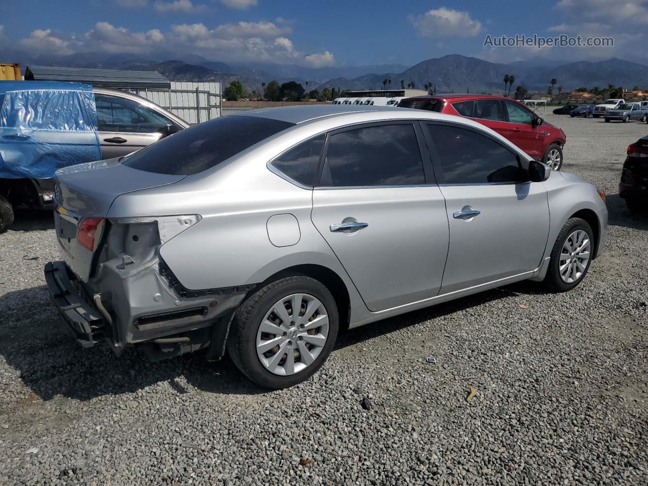 2018 Nissan Sentra S Silver vin: 3N1AB7AP9JY236174