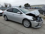 2018 Nissan Sentra S Silver vin: 3N1AB7AP9JY253296