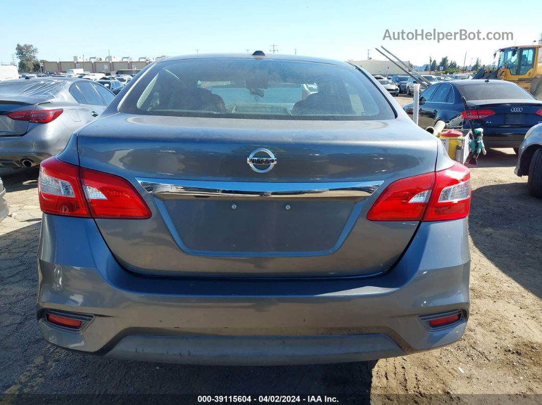 2018 Nissan Sentra Sv Серый vin: 3N1AB7AP9JY257915