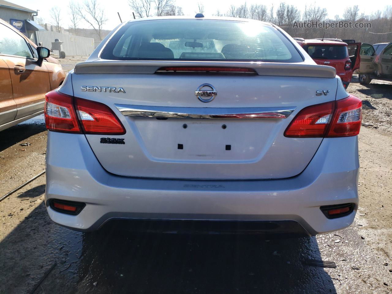 2018 Nissan Sentra S Silver vin: 3N1AB7AP9JY260412