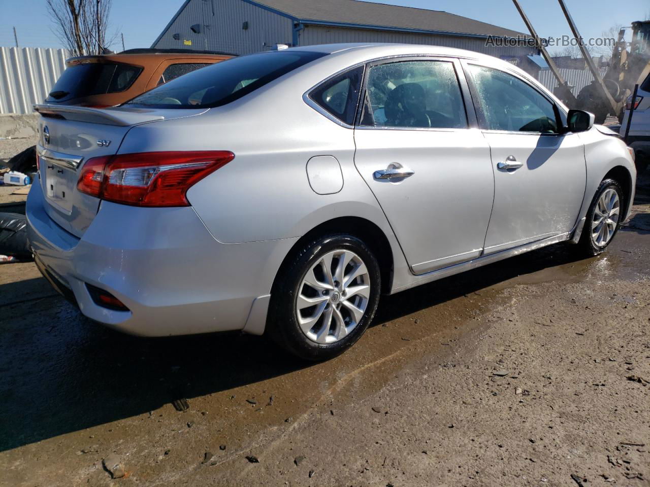 2018 Nissan Sentra S Silver vin: 3N1AB7AP9JY260412