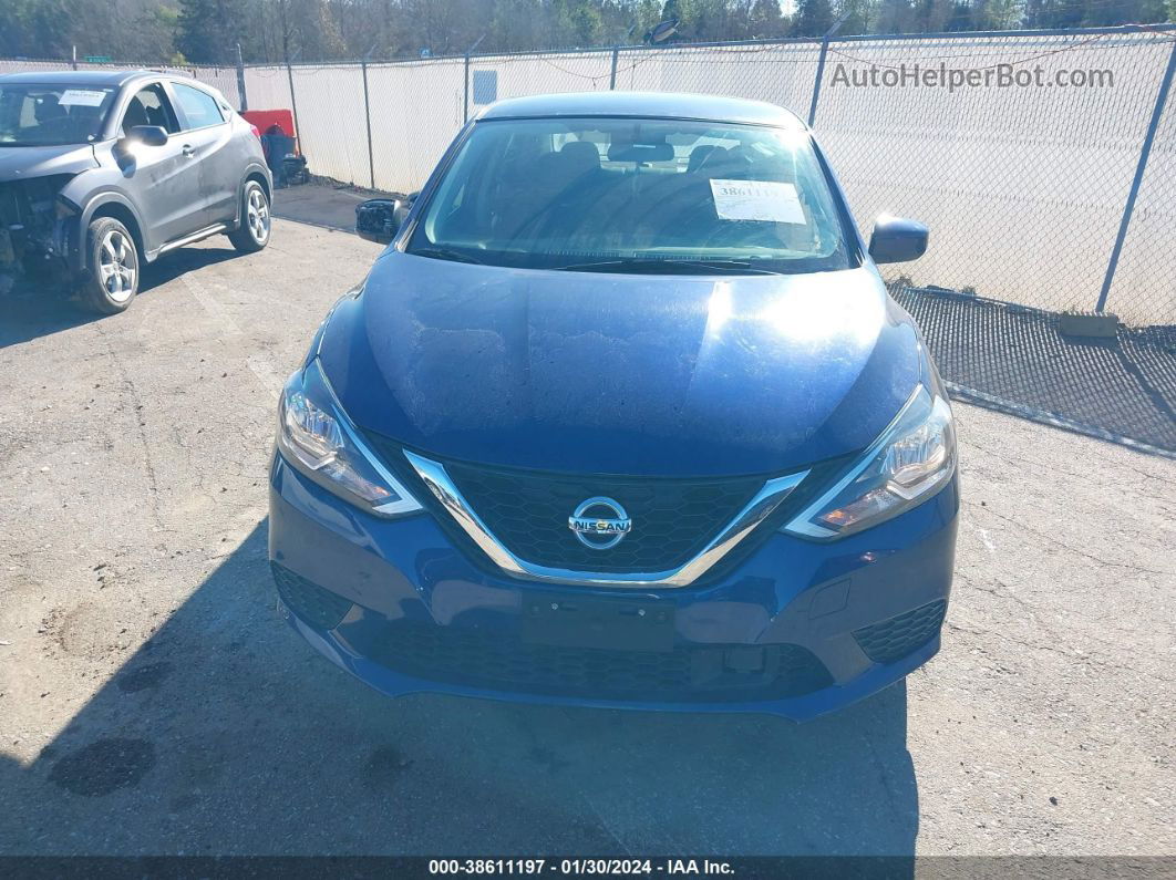 2018 Nissan Sentra S Blue vin: 3N1AB7AP9JY269014