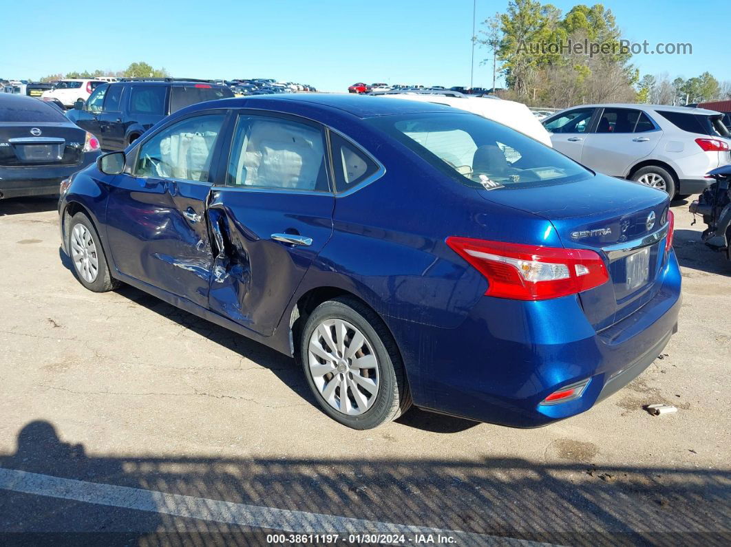 2018 Nissan Sentra S Blue vin: 3N1AB7AP9JY269014