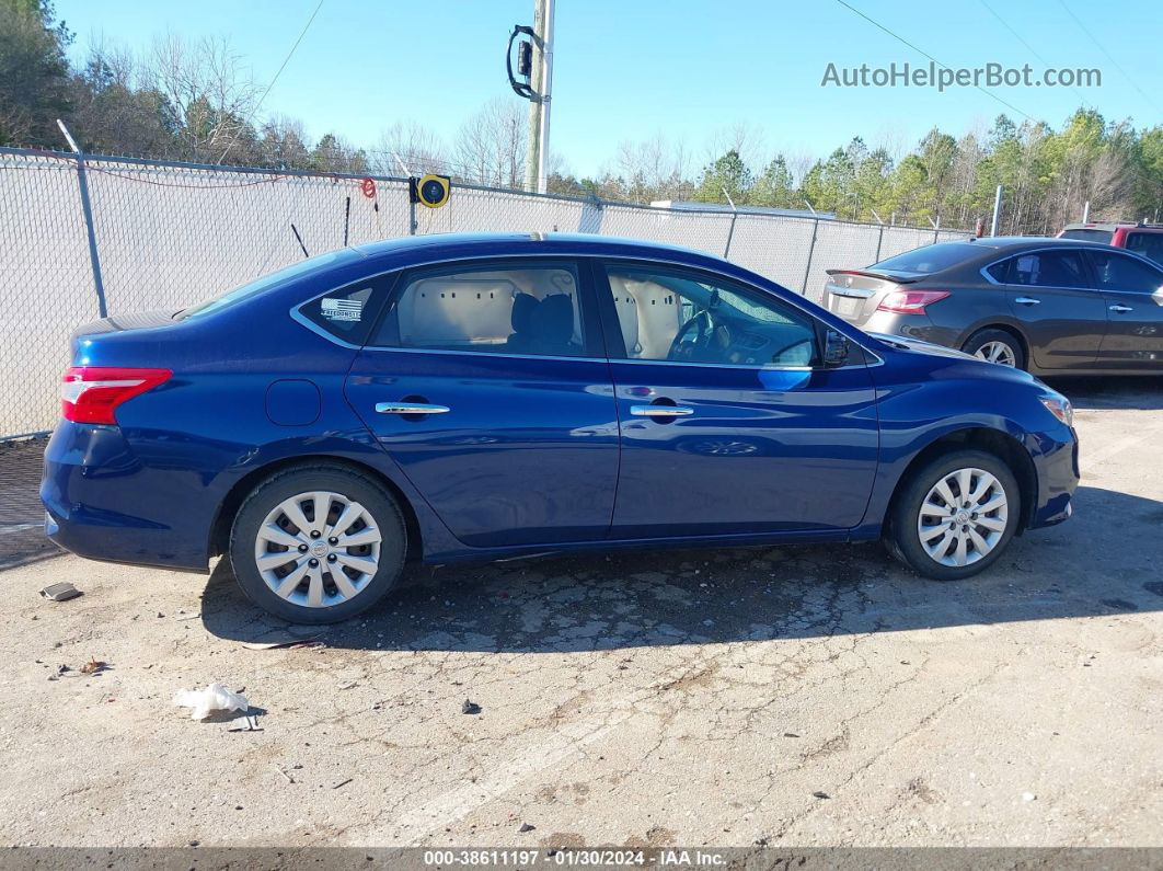 2018 Nissan Sentra S Blue vin: 3N1AB7AP9JY269014