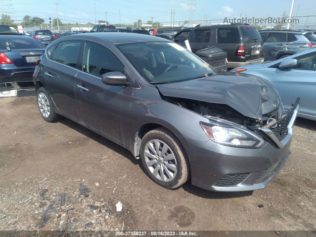 2018 Nissan Sentra S Gray vin: 3N1AB7AP9JY276030